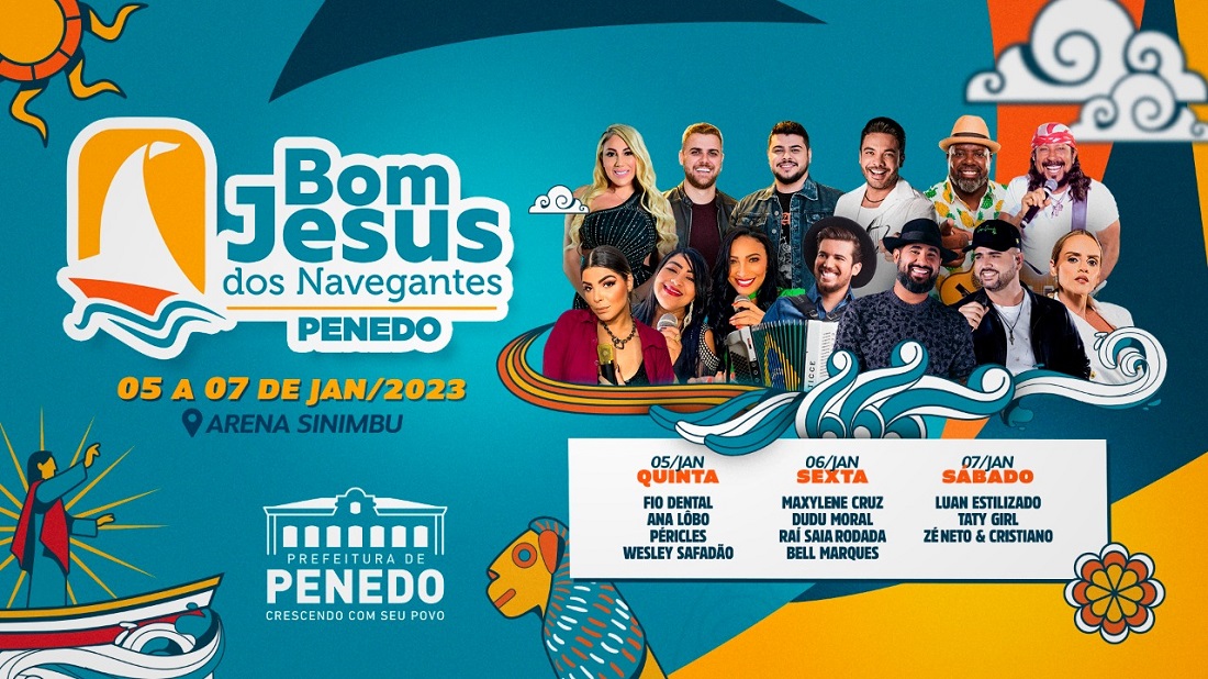 Confira aqui a programação artística do Bom Jesus 2023 de Penedo -  Prefeitura de Penedo / AL