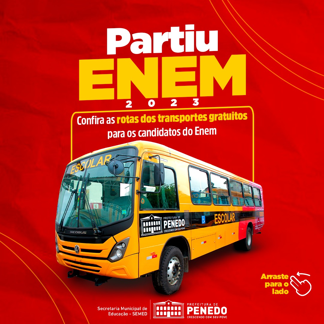 ENEM: Ônibus com rotas especiais em Conquista